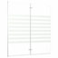 Arum 1400 mm H Folding / Bi-Fold Framed Tub Door with Frosted Glass