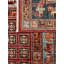 One-of-a-Kind Alfio Hand-Knotted New Age Wool Area Rug in Blue/Red/Orange