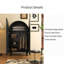 Armoire florale en bois massif de style français
