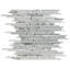Carrelage mural mosaïque en verre 12 po x 12 po White Shadow-118608172