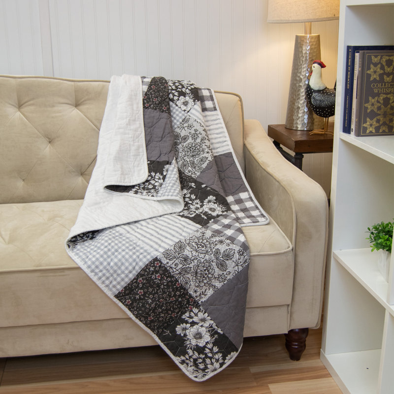 Donna Sharp Indiana Farmhouse Pieced Cotton Throw