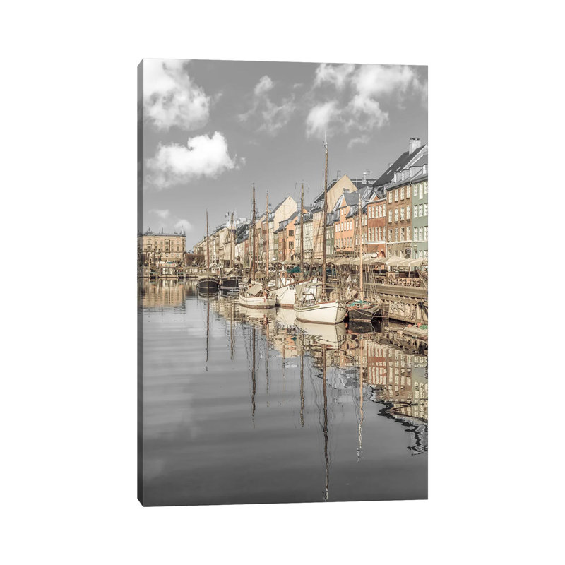 Impression vintage de Copenhague - impression d'art mural