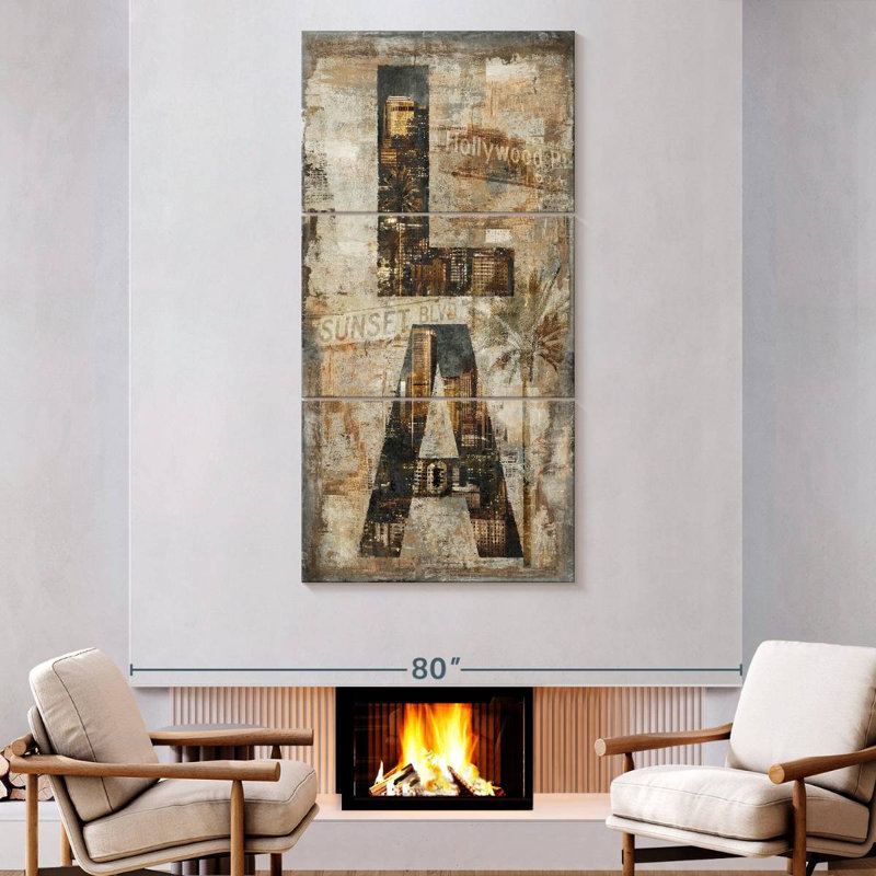 LA Vertical, 80" H x 39" W