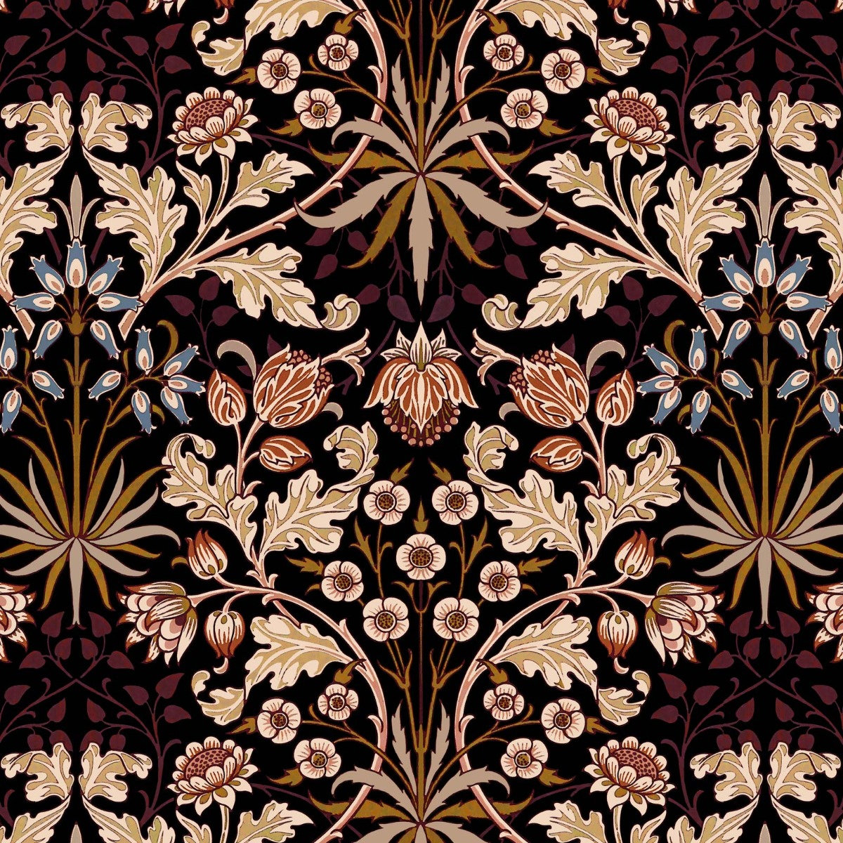 A print by JH Dearle of William Morris Hyacinth wallpaper design News  Photo  Getty Images