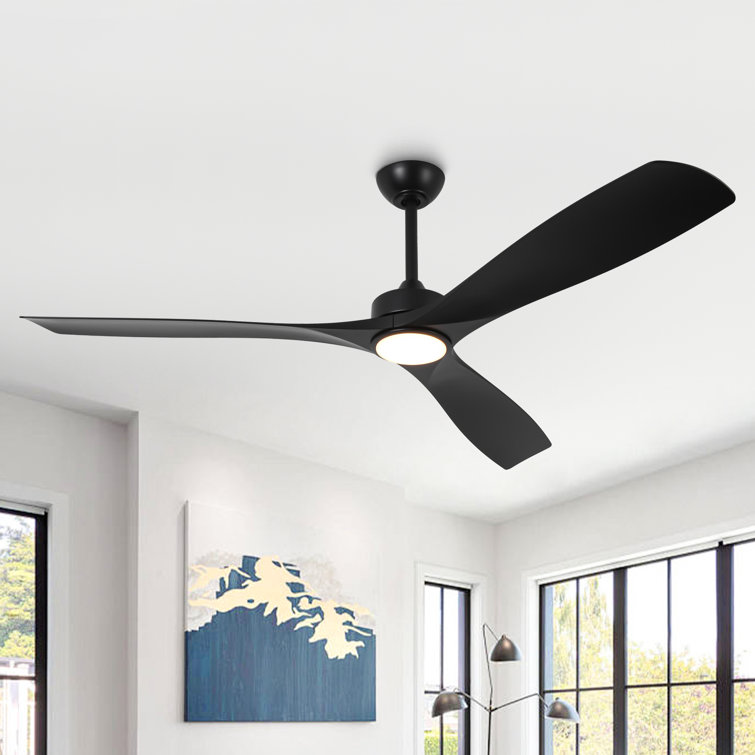 60" Propeller 6-speed Reversible Ceiling Fan with Dimmable 3CCT LED Lights and Remote Control