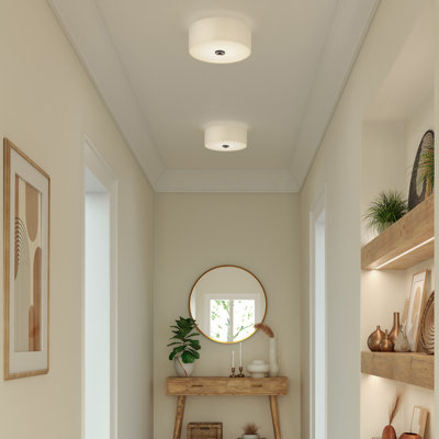 Chantey Linen Flush Mount