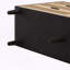 Commode 6 tiroirs en rotin avec finition noire et glissières de tiroir lisses
