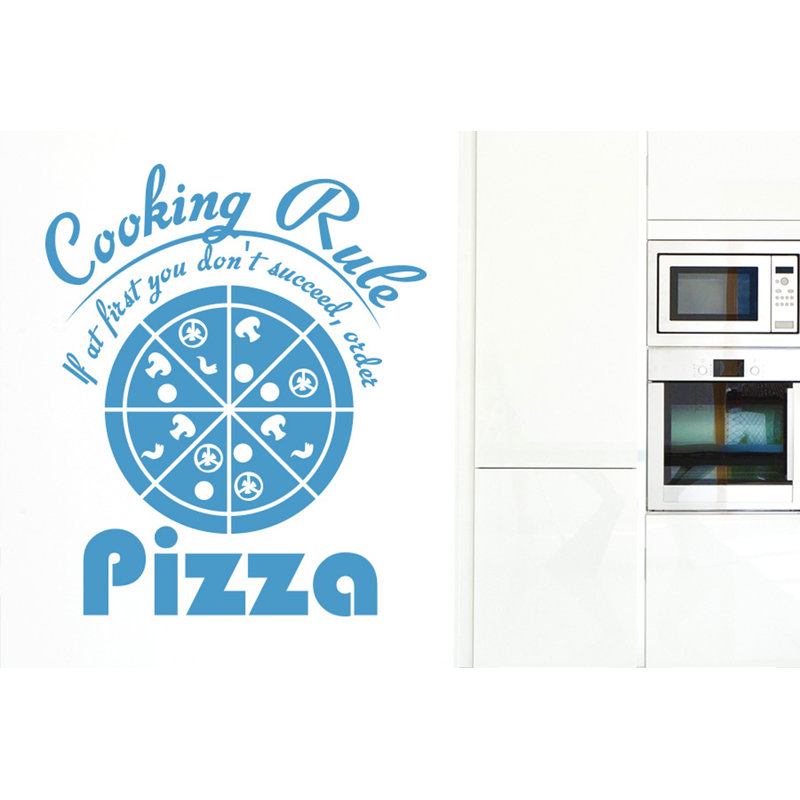 Food & Beverage Wall Decal, Blue