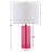 Glass Table Lamp Pink See Below
