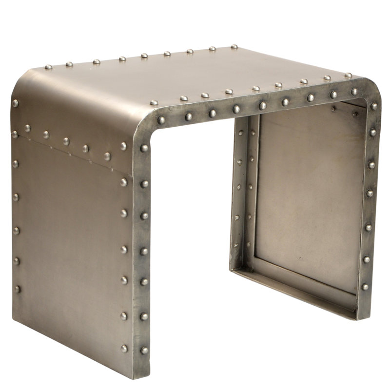 Iron Top End Table