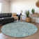 Premium Machine Washable Prisco Teal Rug