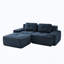 Canapé modulaire modulaire pour le salon, tissu velours côtelé-470864505