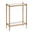 Prisha Rectangle Glass Narrow Side Table