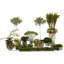 Faux Plant in Glass Jar