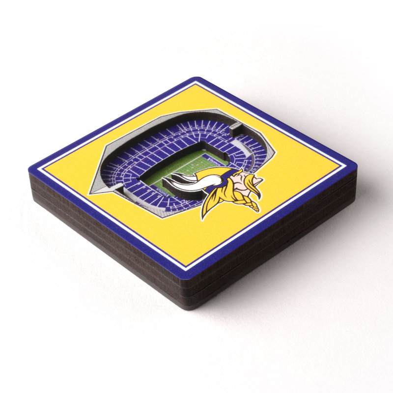 YouTheFan NFL 3D StadiumView Magnets, NFL Minnesota Vikings