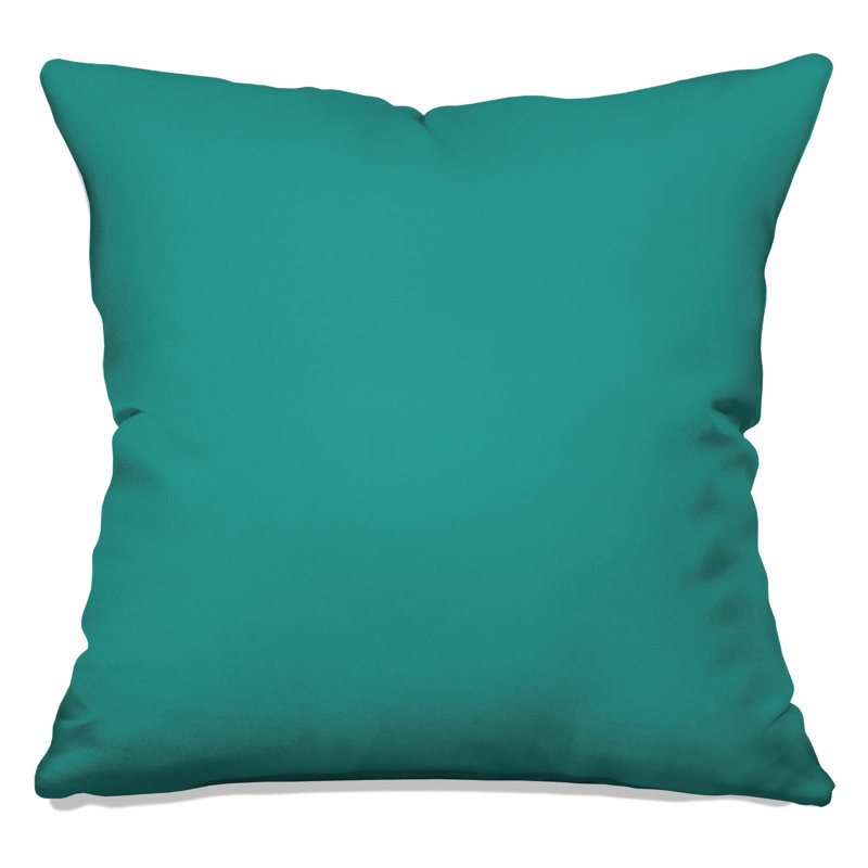 Solid Teal Background Double Sided Throw Pillows, 20 x 20 inches