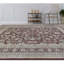 Tapis marron et ivoire noué à la main de haute qualité