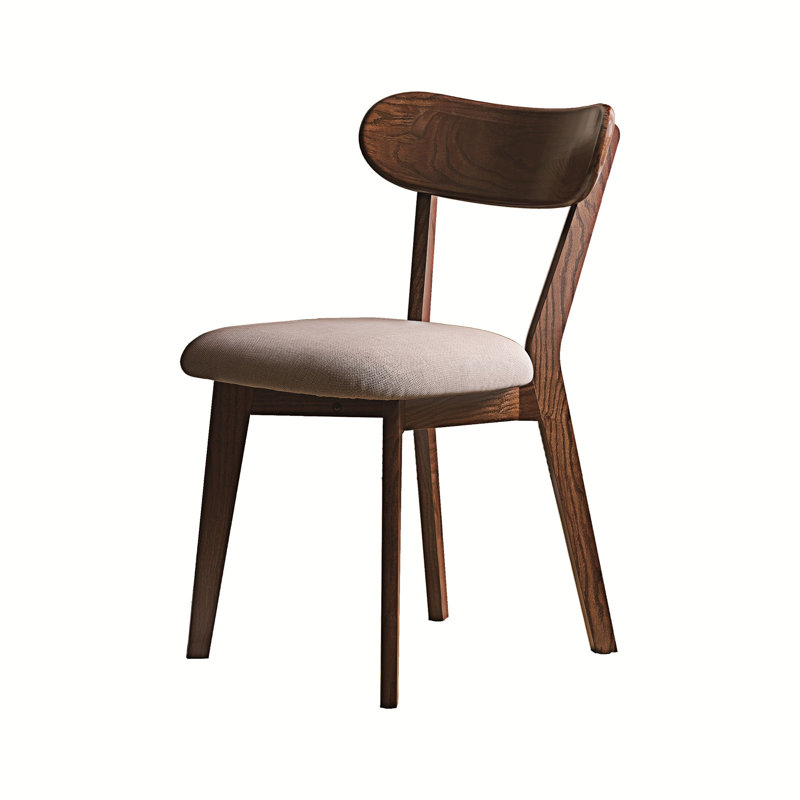 Chaise en bois massif, 1, Noyer