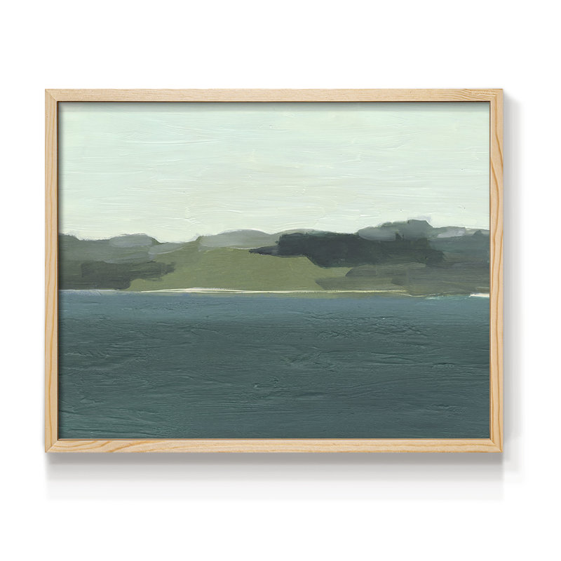 «Calming Lake View I», reproduction encadrée, Naturel, H 16 po x l 20 po