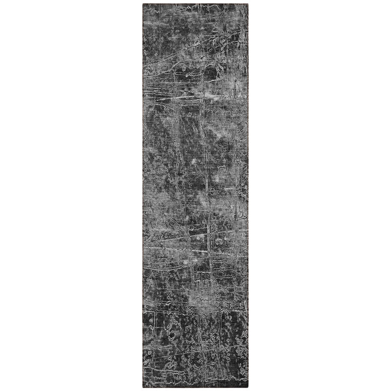 Tapis de couloir d'extérieur 8 po gris
