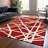 Zephina Red Washable Indoor-Outdoor Rug - -110685327