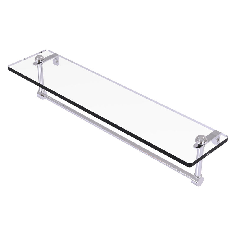 Tablette murale Gober, Chrome poli, 22 po