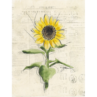 «Sunflower Hello on Canvas» par Julie Norkus, reproduction