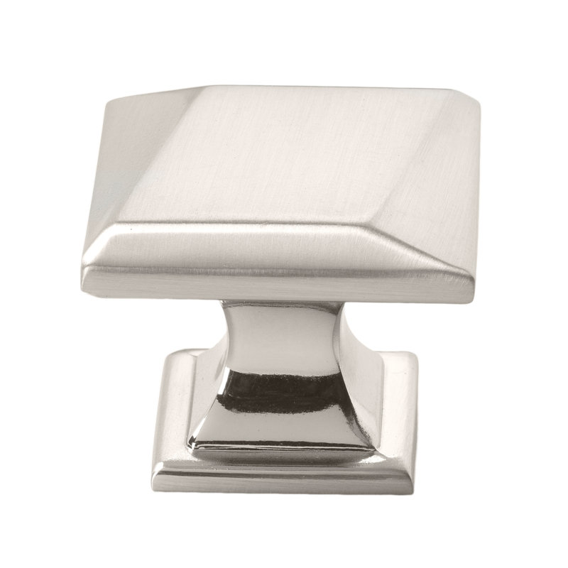 Ensemble de poignées carrées 1 1/4 po Giana Collection, Nickel satiné