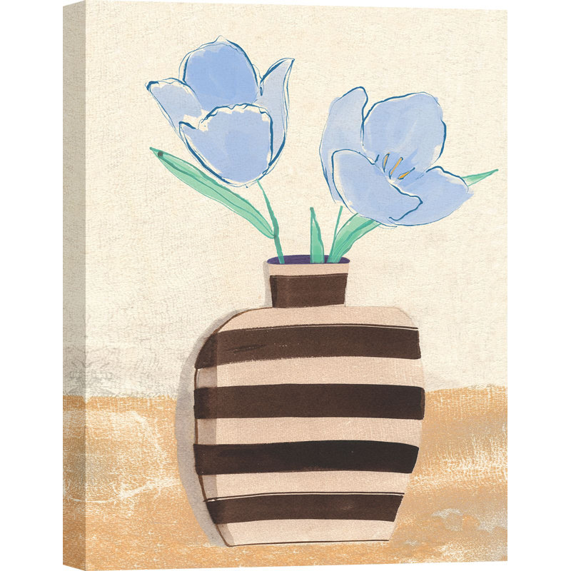 Vase With Tulips II by Pat Dupree - Wrapped Canvas Print, 100cm H x 70cm W