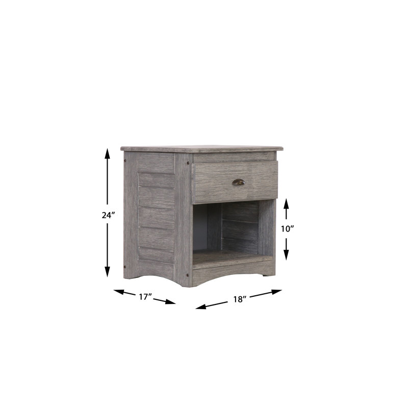 Table de chevet 1 tiroir Berard, Gris
