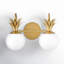Gazala 2 Light Frosted Dimmable Vanity Light
