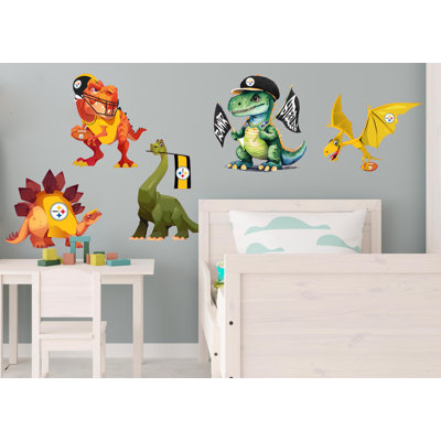 Pittsburgh Steelers Dinosaurs Wall Decal Pack