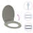 vidaXL Soft-Close Toilet Seat Grey Oval-113007551