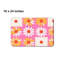 Retro Daisy Pattern Bath Mat 16 X 24, Vibrant Accent For Shower Door