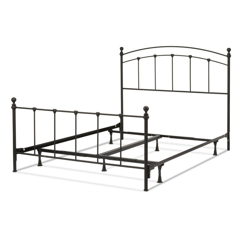 Sanford Twin Headboard & Footboard - Matte Black, Twin