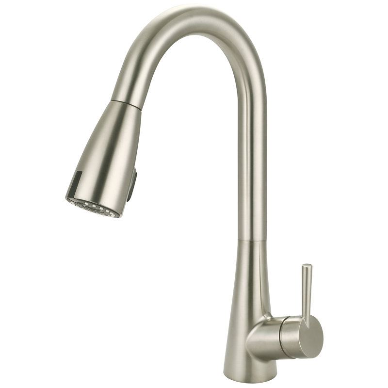 Olympia Faucets Touchless Kitchen Faucet, Brushed Nickel