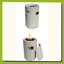 Foyer au propane 26 po, foyer d'extérieur au gaz pour patio 40 000 BTU, foyer en béton cylindrique avec réservoir caché de 20 lb, colonne de feu moderne texturée, avec pierres de lave et couvercle imperméable-133099136