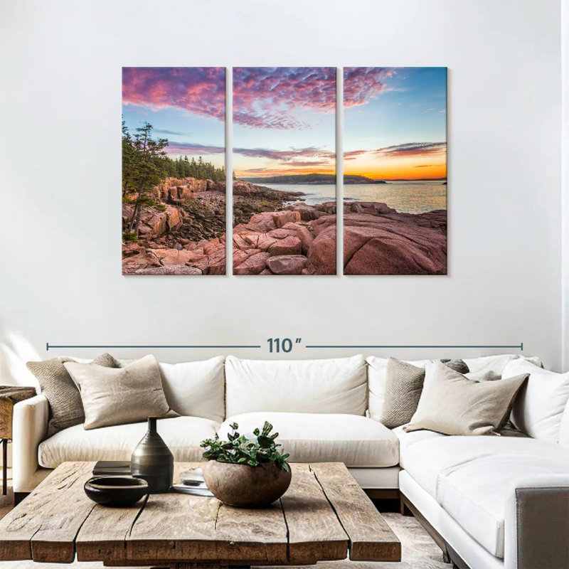 Gillard Acadia Coastal Rocky Beach, H 48 po x l 74 po