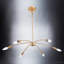 Lustre géométrique linéaire moderne à 6 lumières Milenna