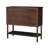 Beckett 36"W Traditional Spindle Wood 2-Drawer Accent Chest with Lower Shelf, Dark Brown-63623407