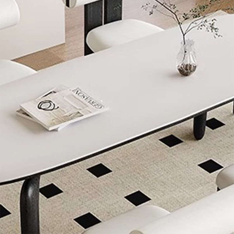 Table de salle à manger française avec crème, H 29,5 po x L 70,9 po x l 31,5 po
