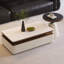 Table basse rectangulaire en bois manufacturé blanc-130058492