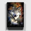 Wolf Resting - Wrapped Canvas-35549404