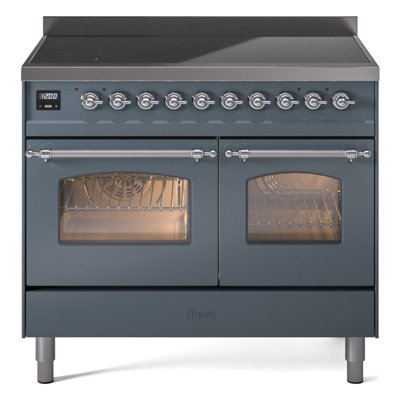 Cuisinière à induction 40 pouces avec 6 éléments à induction ILVE Nostalgie II Series (porte en verre)