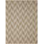 Tapis rectangulaire en polypropylène tressé à la machine brun / beige-4192871