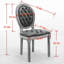 Chaise de salle à manger en velours-917213067