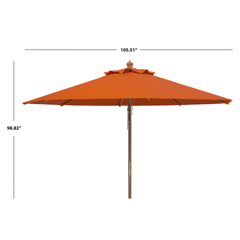 Parasol de marché 9 pi Aldan, Orange