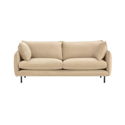 Neshay 3 Seater Velvet Sofa