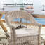 Cascade 26'' Rattan Outdoor Dining Armchair