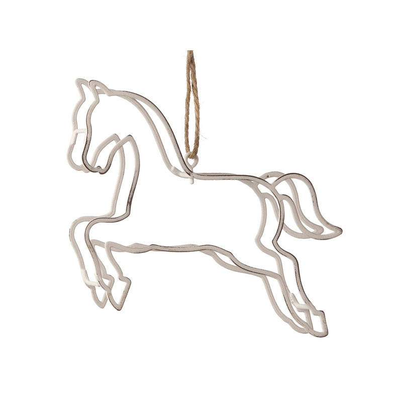 Ornement figurine suspendue cheval